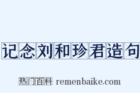 记念刘和珍君造句是什么意思的图片